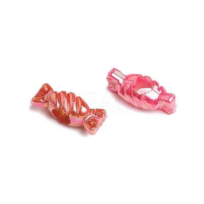 Plating Acrylic Beads X-PPDL045Y-1
