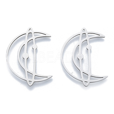 Non-Tarnish 201 Stainless Steel Filigree Joiners Links STAS-N090-LA960-1-1