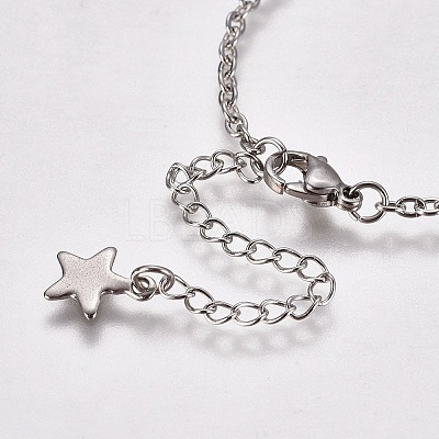 Tarnish Resistant 304 Stainless Steel Bracelet Making X-STAS-L248-006P-B-1
