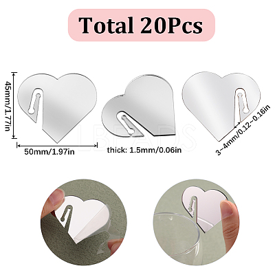 Acrylic Mirror Wine Glass Charms AJEW-SC0002-53B-02-1