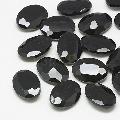 Pointed Back Glass Rhinestone Cabochons RGLA-T080-6x8mm-02-1