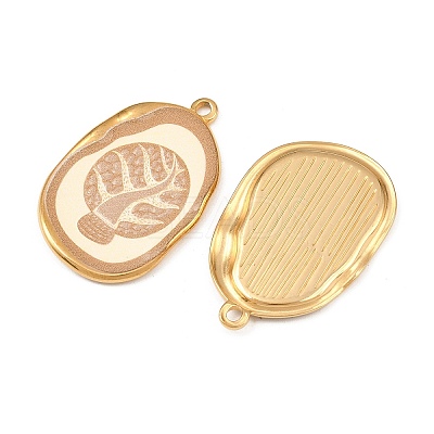 Printed 304 Stainless Steel Pendants STAS-C158-14G-03-1
