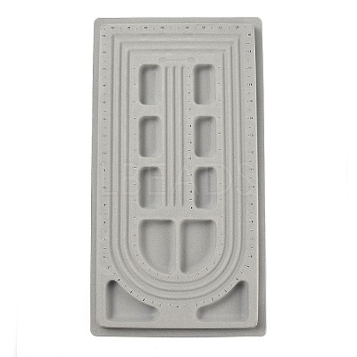 Plastic Necklace Design Board with Flocking TOOL-H001-1-1