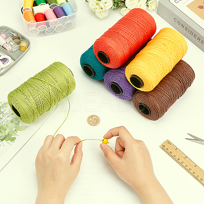 6 Roll 6 Colors 3-Ply Polypropylene Ice Silk Knitting Crochet Yarn OCOR-WR0001-41-1