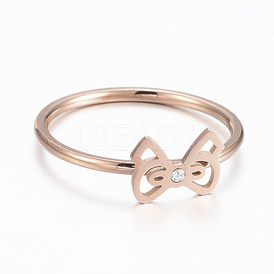 304 Stainless Steel Finger Rings RJEW-K221-M-14RG-1