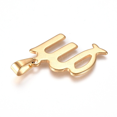 304 Stainless Steel Pendants STAS-L210-06E-G-01-1
