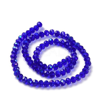 Electroplate Glass Beads Strands EGLA-A034-T3mm-L16-1