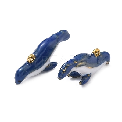 304 Stainless Steel Enamel Pendants STAS-A139-02E-G-1