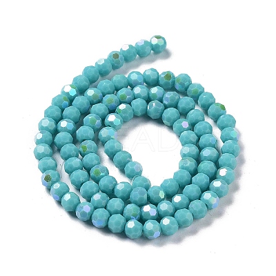 Opaque Glass Beads Strands EGLA-A035-P4mm-L12-1