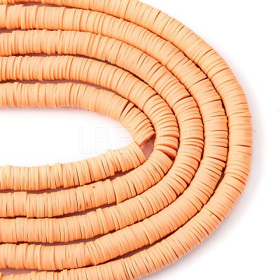 Handmade Polymer Clay Beads Strands CLAY-R089-8mm-Q090-1