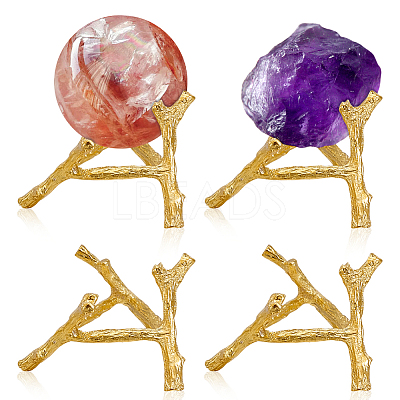 Alloy Crystal Ball Holders ODIS-WH0007-59A-G-1