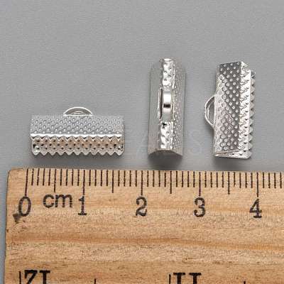 Iron Ribbon Crimp Ends X-E183-S-1