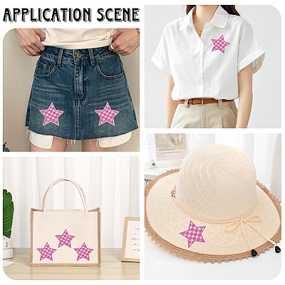 20Pcs Polyester Clothing Patches DIY-CY0002-35B-1