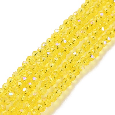 Electroplate Glass Beads Strands EGLA-A034-T3mm-L02-1