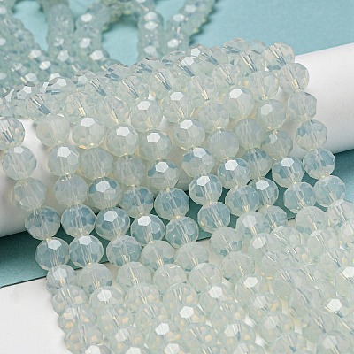 Imitation Jade Glass Beads Stands EGLA-A035-J8mm-D06-1