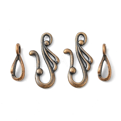 Tibetan Style Hook and Eye Clasps LS-RLF1157Y-1