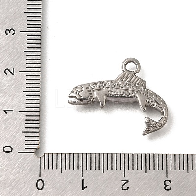 Anti-Tarnish 304 Stainless Steel Pendants STAS-M075-09P-1