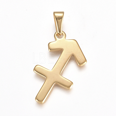 304 Stainless Steel Pendants STAS-L210-06J-G-1