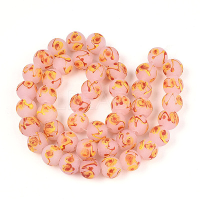 Handmade Lampwork Beads Strands LAMP-N028-05B-1