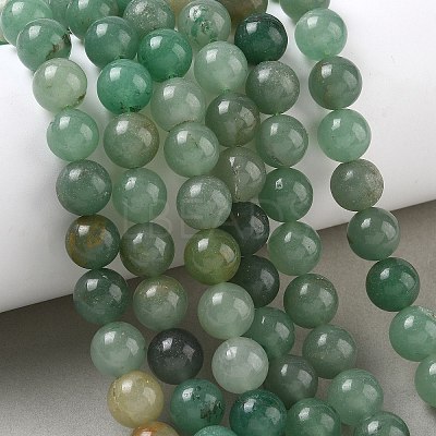 Natural Green Aventurine Beads Strands G-E380-02-8mm-1