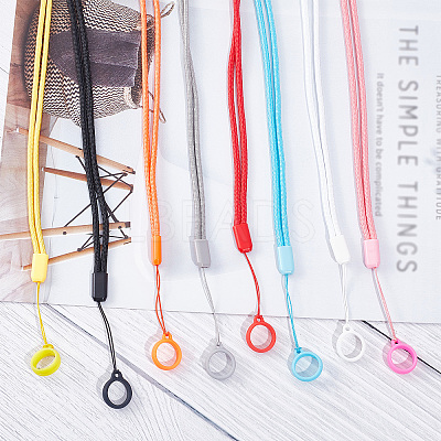 16 Sets 8 Colors Portable Electronic Cigarette Anti-Lost Necklace Lanyard AJEW-GF0006-18-1
