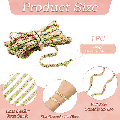 Macrame Braided Faux Suede Cord AJEW-TAC00021-1
