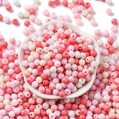Opaque Acrylic Beads SACR-Q004-01G-1