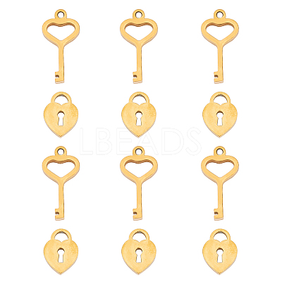 304 Stainless Steel Charms STAS-UN0012-02G-1