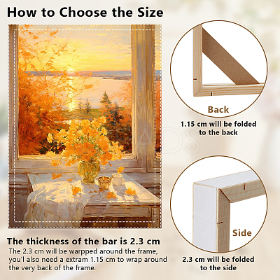 Wood Oil Painting Frame DIY-WH0671-376C-1