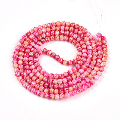Baking Paint Glass Beads Strands DGLA-N003-4mm-A01-1