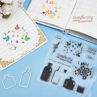 1Pc Clear Silicone Stamps DIY-CP0009-57-1