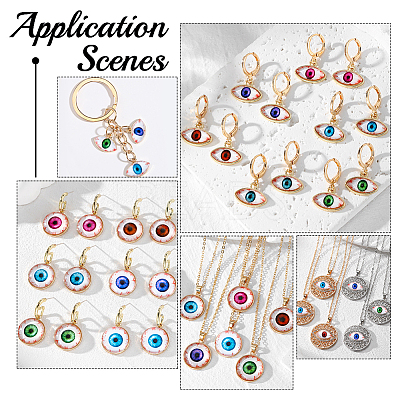 36Pcs 9 Styles Halloween Translucent Resin Decoden Cabochons CRES-WR0001-01-1