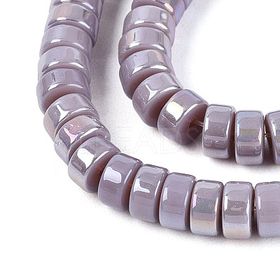 AB Color Plated Opaque Glass Beads Strands LS-GLAA-T026-3x6mm-P15-1