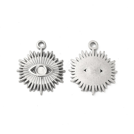 Non-Tarnish 304 Stainless Steel Pendant Cabochon Settings LS-STAS-L268-012P-1