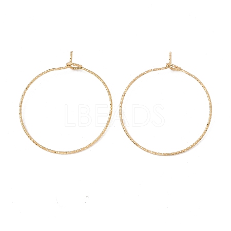 Ion Plating(IP) 316 Surgical Stainless Steel Hoop Earrings Findings X-STAS-D183-02G-02-1