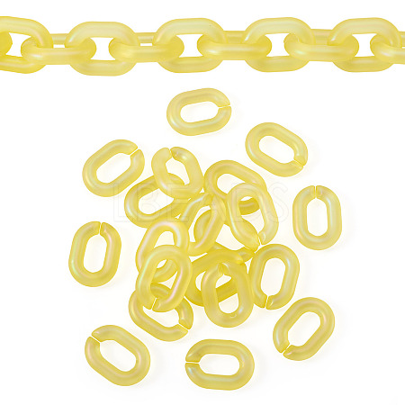 20Pcs Transparent Acrylic Quick Link Connectors OACR-TADJ0001-03K-1