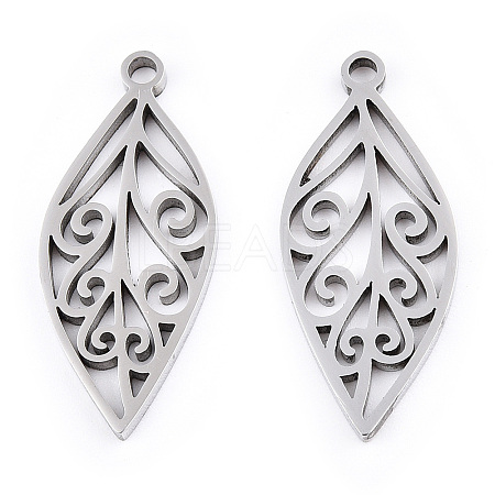 Non-Tarnish 304 Stainless Steel Pendants STAS-T063-207P-1