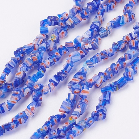 Handmade Millefiori Glass Beads Strands GLAA-F067-04C-1
