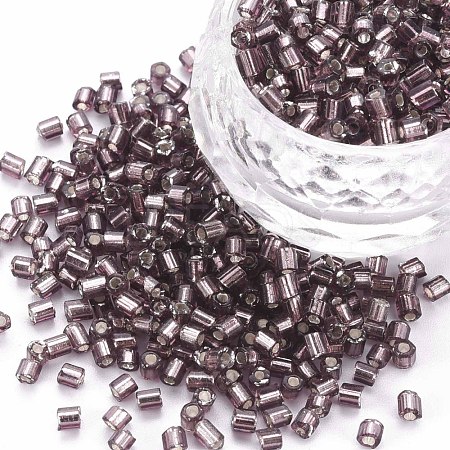 8/0 Glass Bugle Beads SEED-S032-07A-56B-1