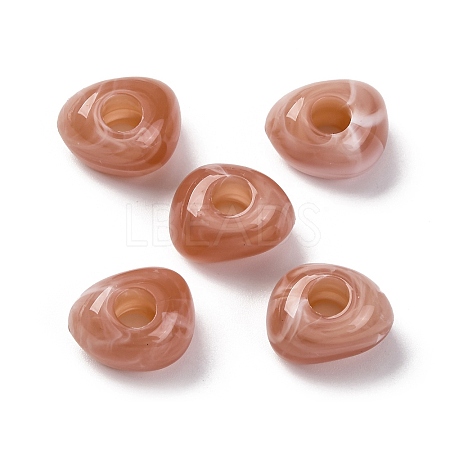 Two Tone Opaque Acrylic Beads MACR-Z002-02D-1