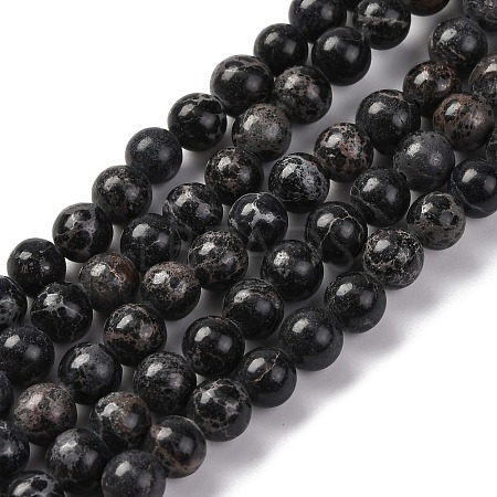 Dyed Natural Regalite/Imperial Jasper/Sea Sediment Jasper Beads Strands G-B124-C02-05-1