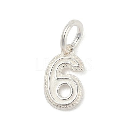 Number Series 925 Sterling Silver Charms LS-STER-Q002-01G-1