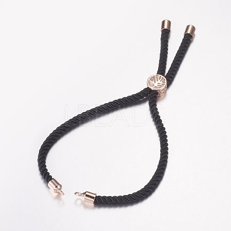 Nylon Twisted Cord Bracelet Making MAK-F019-04RG-1