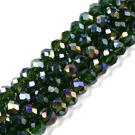 Electroplate Glass Beads Strands EGLA-A044-T6mm-B24-1