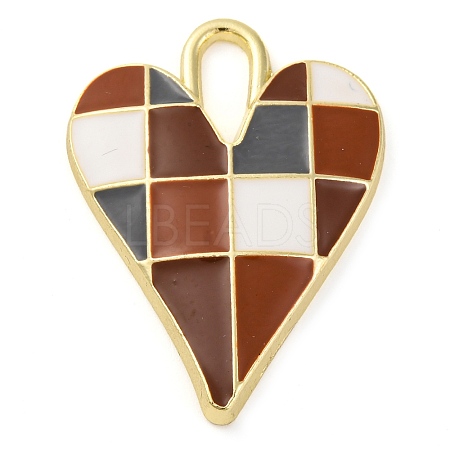 Alloy Enamel Pendants PALLOY-S034-02KCG-E-1