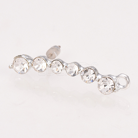 Alloy Stud Earring Findings X-PALLOY-T026-84P-01-1