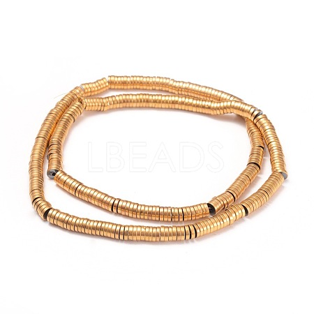 Electroplate Non-magnetic Synthetic Hematite Beads Strands G-I260-07A-1