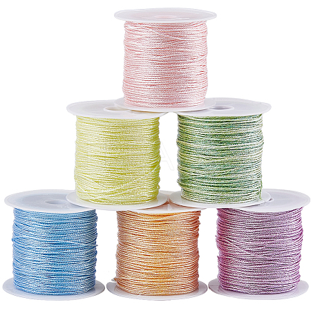 SUNNYCLUE 6 Rolls 6 Colors 12-Ply Polyester Thread OCOR-SC0001-06A-1