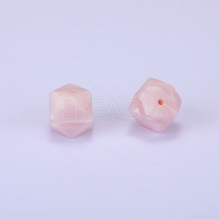 Hexagonal Silicone Beads SI-JX0020A-53-1