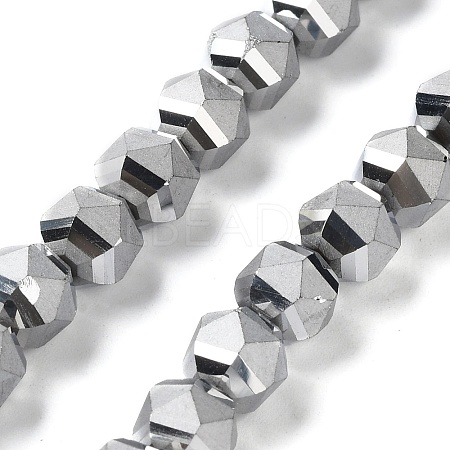 Electroplate Glass Beads Strands EGLA-I018-FP03-1